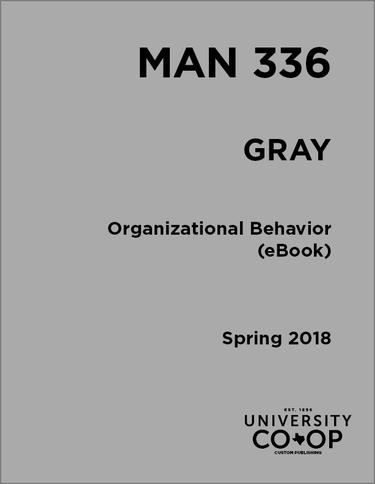 MAN 336 (20181) Organizational Behavior (eBook)